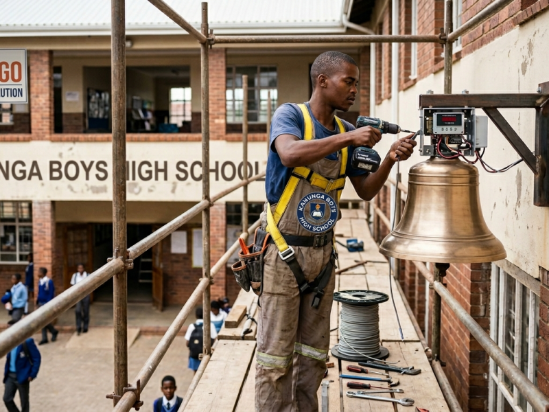 Hikvision Bell CCTV installation kanunga high school school