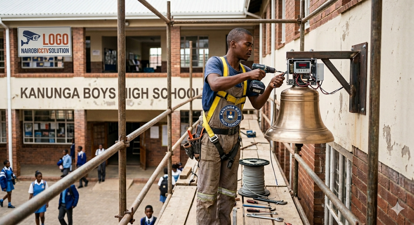 Hikvision Bell CCTV installation kanunga high school school